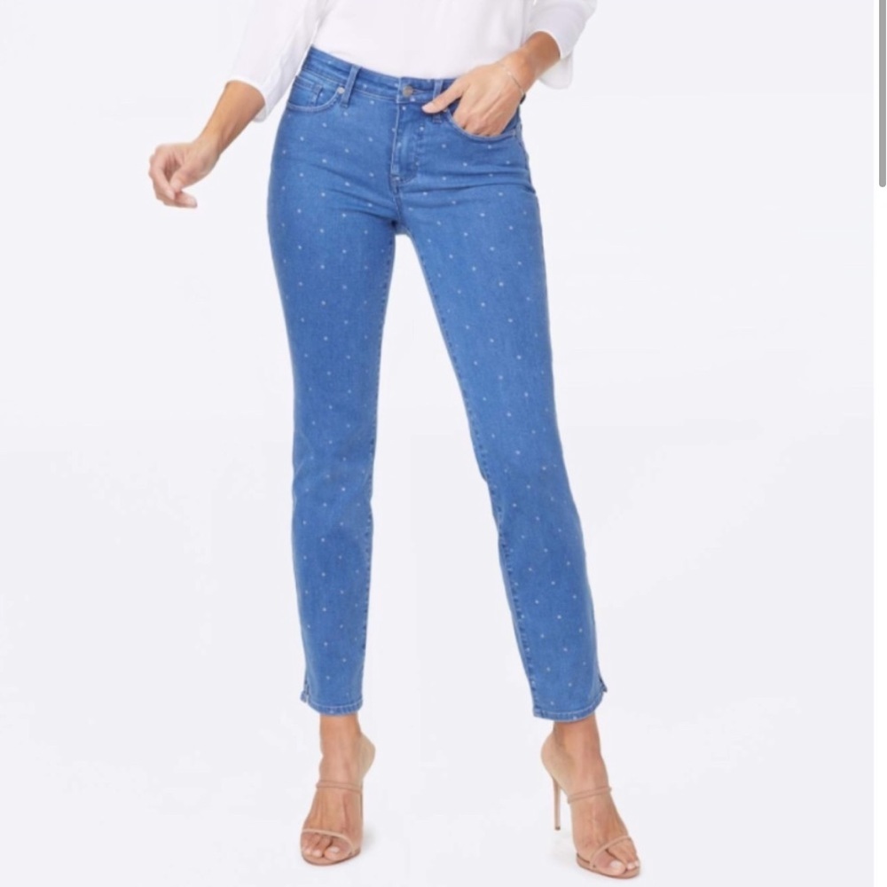 Curves 360 Polka Dot Ankle Jeans